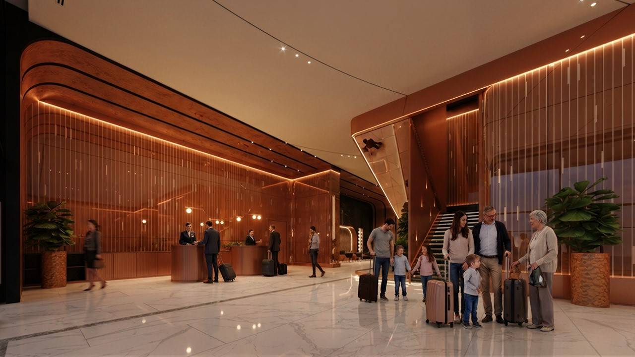G'Vinton guest experience in the lobby